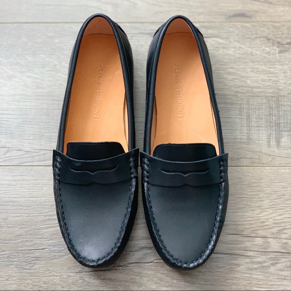 Jenn Arbor Penny Loafers - Black